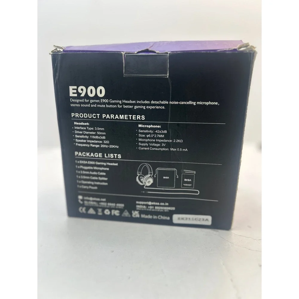 EKSA E900 Gaming Headset Universal OS Blue